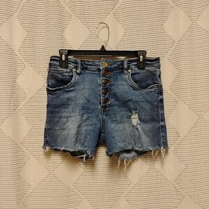 Kut Cut Off Women's Blue Denim Shorts Size 8
